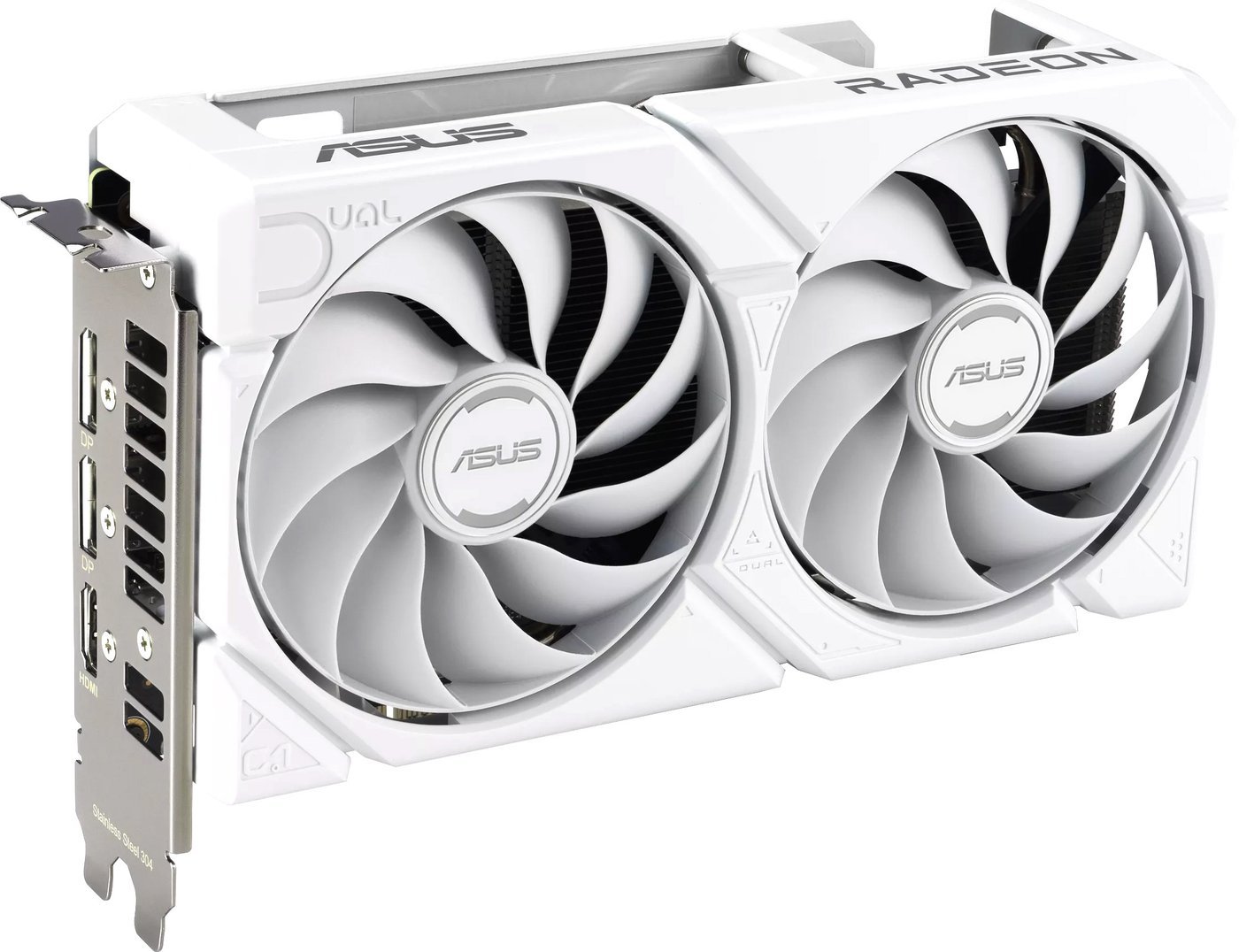 Видеокарта ASUS Dual Radeon RX 9060 XT 16GB GDDR6 White Edition DUAL-RX9060XT-16G-WHITE - фото1