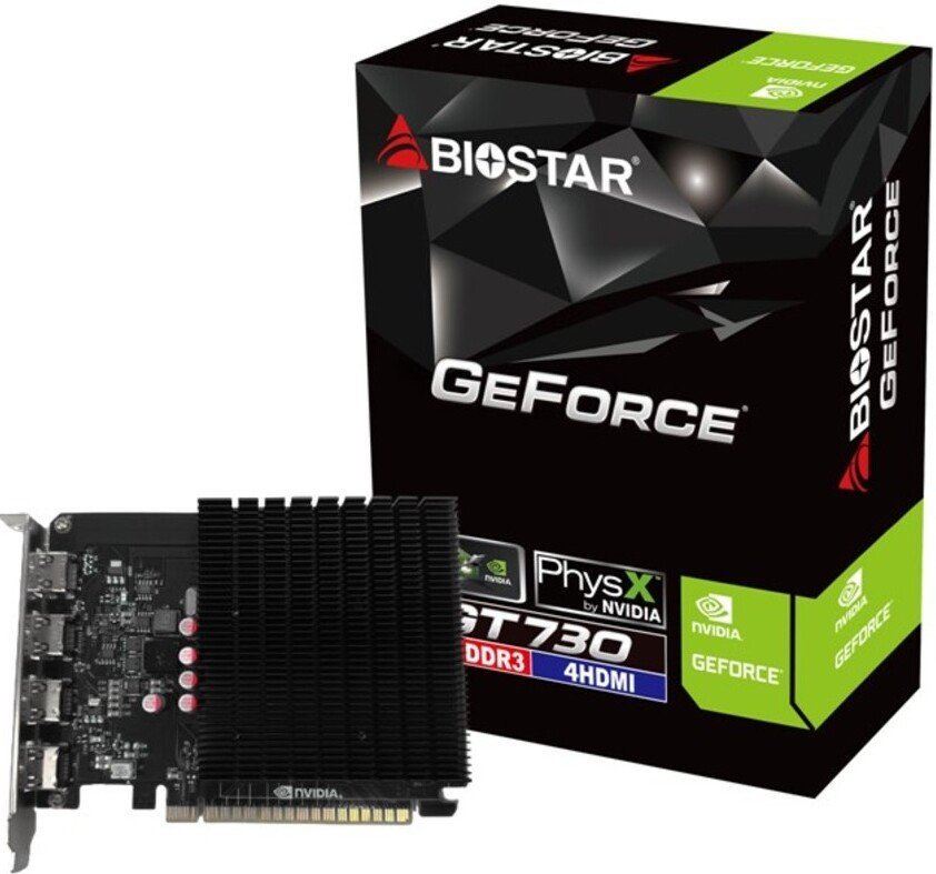 Видеокарта BIOSTAR GeForce GT 730 4GB DDR3 VN7313TG46 - фото2