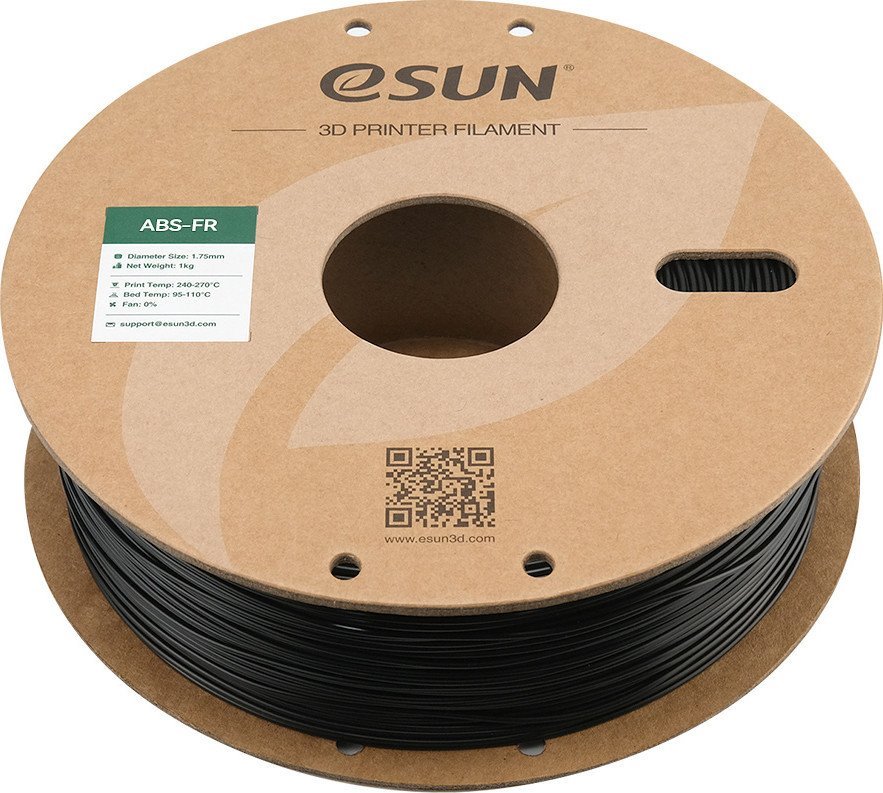 Пластик eSUN ABS-FR ABS-FR175B1Y1 (1.75мм, 1кг, черный) - фото2 Пластик eSUN ABS-FR ABS-FR175B1Y1 (1.75мм, 1кг, черный) - фото2