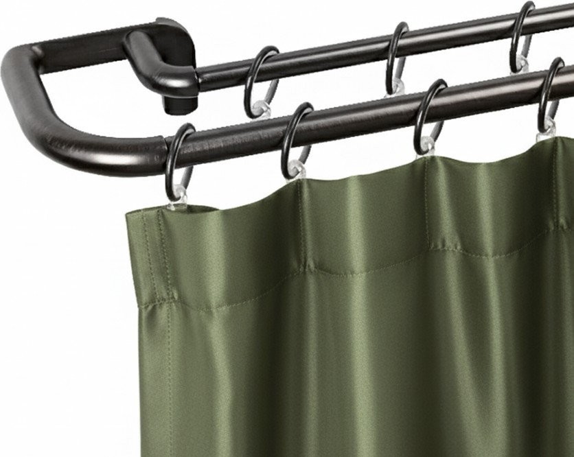 Карниз для штор UG Home Раздвижной 2-рядный 2UT-230-330-BG (черный графит, 2.3-3.3м) - фото1 Карниз для штор UG Home Раздвижной 2-рядный 2UT-230-330-BG (черный графит, 2.3-3.3м) - фото1