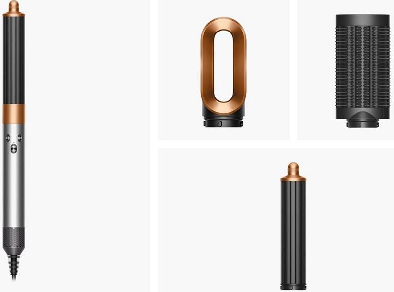 Фен-стайлер Dyson Airwrap Origin HS02 (с переходником на евровилку, никель/медный) - фото2