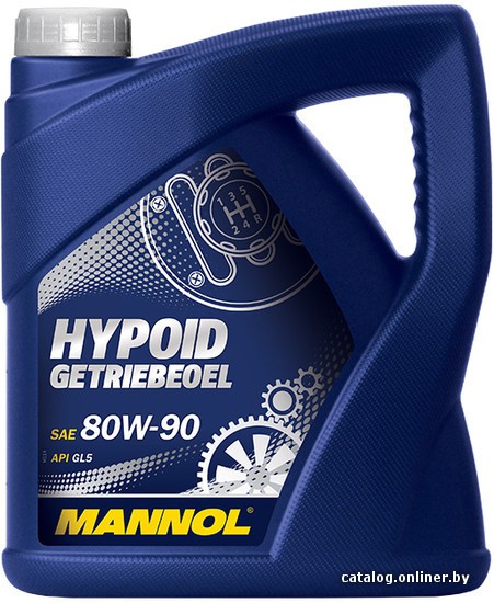 Трансмиссионное масло Mannol Hypoid Getriebeoel 80W-90 API GL 5 4л - фото1