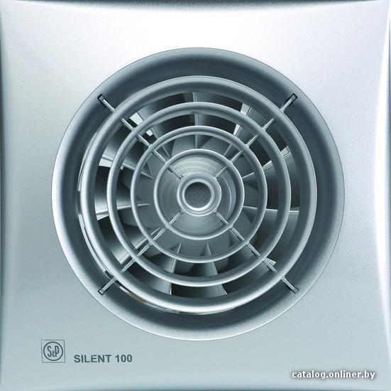 Вытяжной вентилятор Soler&Palau Silent-100 CHZ Silver [5210322300] - фото1