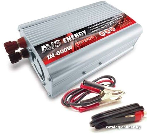 Автомобильный инвертор AVS 12/220V IN-600W - фото2