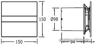 Вытяжной вентилятор CATA E-100 GSTH - фото2