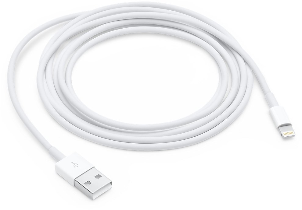 Кабель Apple USB 2.0 Type-A - Lightning (2 м, белый) - фото2