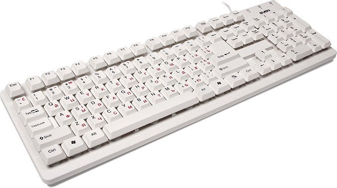 Клавиатура SVEN Standard 301 White - фото2